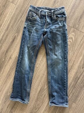BKE Boys Blue Straight-Leg Denim Jeans
